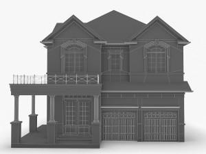 cottage house collection 3D 모델