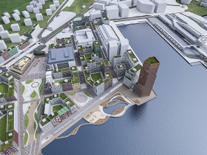 stockholm seafront urban area 3D Model