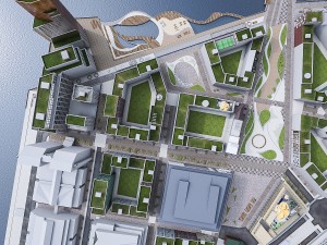 stockholm seafront urban area 3D Model