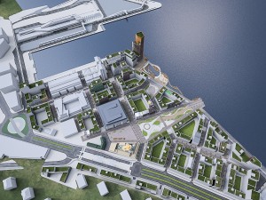 stockholm seafront urban area 3D Model