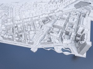 stockholm seafront urban area 3D Model