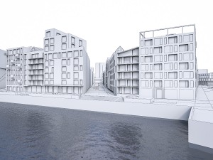 stockholm seafront urban area 3D Model