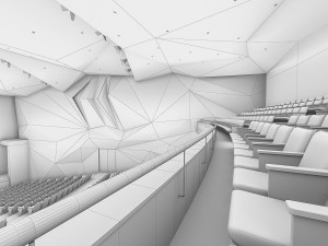 theater interior 1200 seats 3D Model