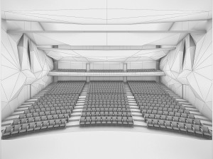 theater interior 1200 seats 3D Model