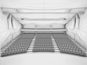 theater interior 1200 seats 3D Model