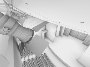 theater interior 1200 seats 3D Model