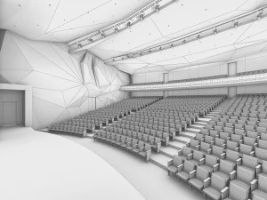 theater interior 1200 seats 3D Model