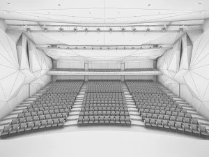 theater interior 1200 seats 3D Model