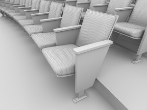 theater interior 1200 seats 3D Model