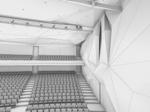 theater interior 1200 seats 3D Model