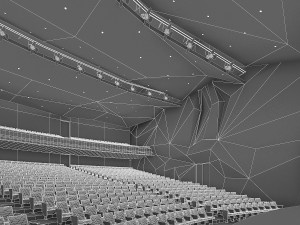 theater interior 1200 seats 3D Model