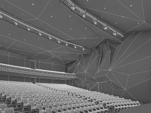 theater interior 1200 seats 3D Model