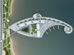 hotel resort complex 3D Model