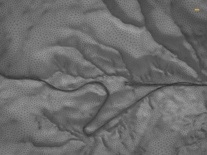 mountain terrain with highway and tunnel 3D Modell