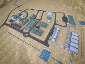 industrial mining factory Modelo 3D