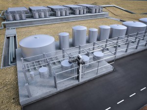 industrial mining factory 3D 모델
