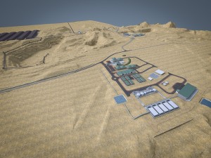 industrial mining factory 3D 모델