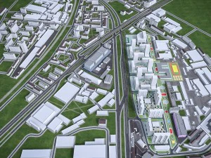 konut ve end&uuml;striyel kentsel alan 3D Model