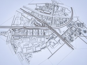residential and industrial urban area Modelo 3D