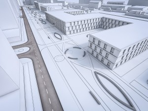 residential and industrial urban area Modelo 3D
