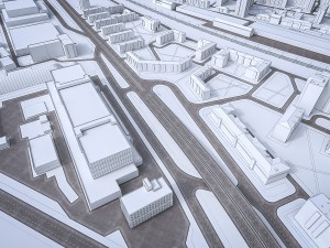 residential and industrial urban area Modelo 3D
