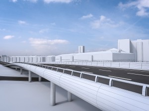 residential and industrial urban area Modelo 3D