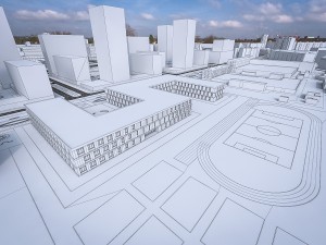 residential and industrial urban area Modelo 3D
