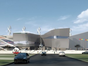 sport complex exterior interiors Modello 3D