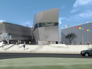 sport complex exterior interiors Modello 3D