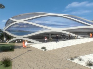 sport complex exterior interiors Modello 3D