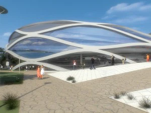 sport complex exterior interiors 3D Model