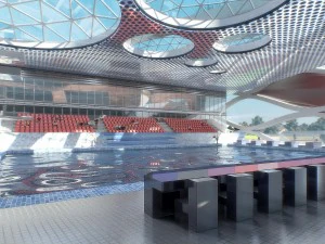 sport complex exterior interiors 3D Model