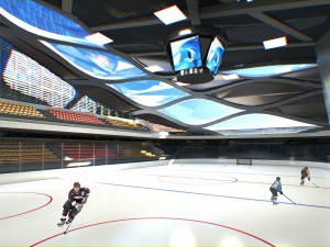 sport complex exterior interiors Modello 3D