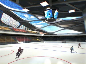 sport complex exterior interiors 3D Model