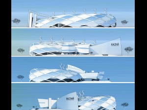 sport complex exterior interiors Modello 3D