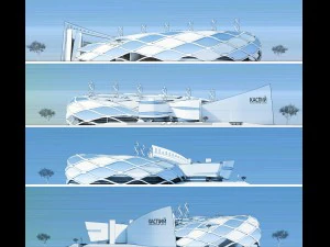 sport complex exterior interiors 3D Model