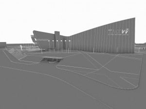 sport complex exterior interiors Modello 3D