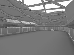 sport complex exterior interiors Modello 3D