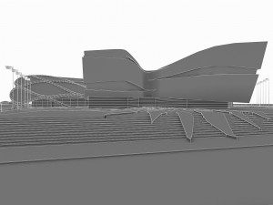 sport complex exterior interiors Modello 3D