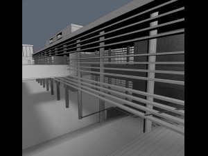 campus buildings set 3D Model