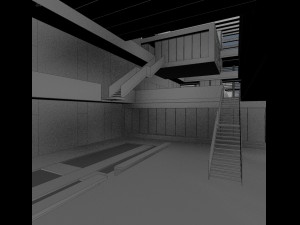 campus buildings set 3D Model