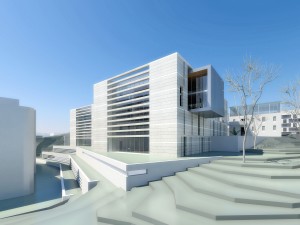 campus buildings set 3D Model