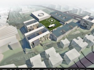campus buildings set 3D-Modell