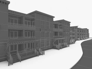 residential complex 3D Model