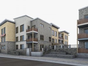 residential complex 3D Model