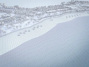 beach residences resort 3D Model