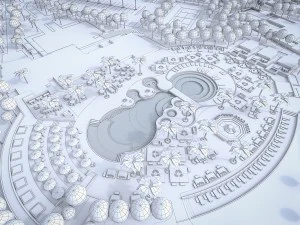 beach residences resort 3D Model
