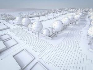 beach residences resort 3D Model