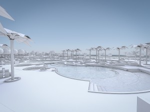 beach residences resort 3D Model