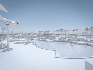 beach residences resort 3D Model
